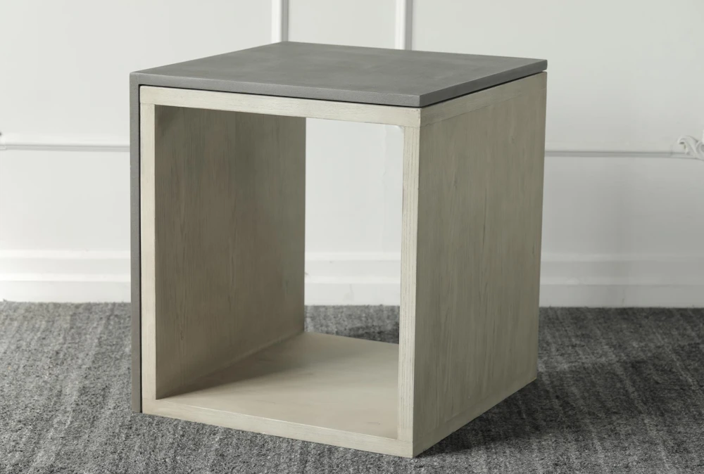 Natural Oak + Grey Accent Table 1 Natural Oak + Grey Accent Table