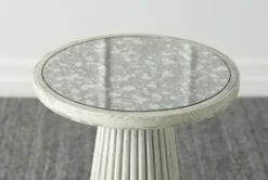 Grey Reclaimed Pine + Antique Mirror Top Accent Table 4 Grey Reclaimed Pine + Antique Mirror Top Accent Table -Home Furniture 307331 grey reclaimed wood accent table top 31