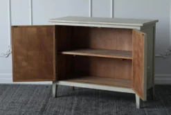 Antique White Reclaimed Pine 2 Door Sideboard -Home Furniture 307349 white reclaimed wood cabinet detail 44