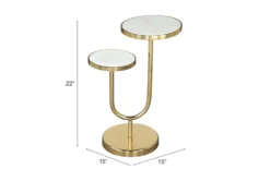 White & Gold Marble Tops Side Table 19 White & Gold Marble Tops Side Table -Home Furniture 307371 detail 51