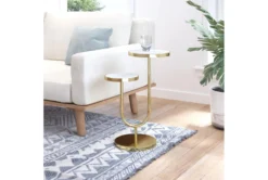 White & Gold Marble Tops Side Table 20 White & Gold Marble Tops Side Table -Home Furniture 307371 room 85