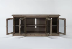 Salisbury 74" Tv Stand -Home Furniture 307430 beige wood media console detail 44
