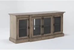 Salisbury 74" Tv Stand -Home Furniture 307430 beige wood media console side 18