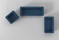 Wesley III Sofa/Loveseat/Chair Set -Home Furniture 307566 blue fabric living room set top 31