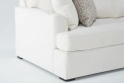 Belinha II Opal 95" Queen Sleeper Sofa -Home Furniture 307573 white fabric sleeper detail 44