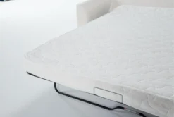 Belinha II Opal 95" Queen Sleeper Sofa -Home Furniture 307573 white fabric sleeper detail 48