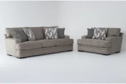 Arlen Marble 2 Piece Sofa & Oversized Chair Set