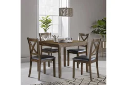 Adina 36" Dining Set For 4 -Home Furniture 307993 brown wood dining set room 86