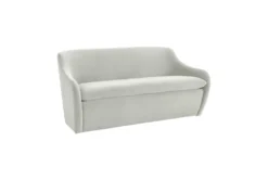 Layne Light Grey Velvet 65" Loveseat