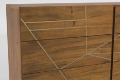 Kyrie Black Full Metal Panel 3 Piece Bedroom Set With Talbert Dresser + 2-Drawer Nightstand -Home Furniture 308922 black metal bedroom set detail 48