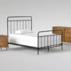 Kyrie Black Full Metal Panel 3 Piece Bedroom Set With Talbert Dresser + 2-Drawer Nightstand
