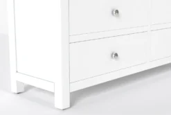 Kyrie Black Full Metal Panel 3 Piece Bedroom Set With Larkin White Dresser + Nightstand -Home Furniture 309016 black metal bedroom set detail 47