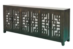 Lattice Fretwork + Mirrored 6 Door Sideboard