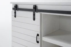 Noah Rustic White 84" Tv Stand -Home Furniture 310182 white wood media console detail 44