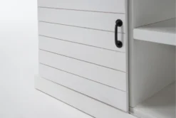 Noah Rustic White 84" Tv Stand -Home Furniture 310182 white wood media console detail 45