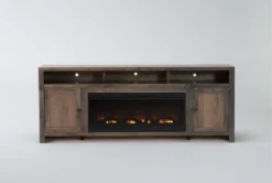 Ducar 84" Fireplace Tv Stand 12 Ducar 84" Fireplace Tv Stand -Home Furniture 310195 brown wood media console front 03 1