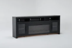 Oxford 84" Fireplace Tv Stand -Home Furniture 310196 brown wood media console side 18