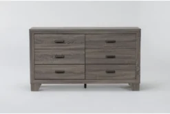Milsie 6 Drawer Grey Dresser