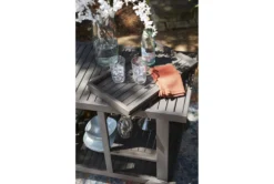 Kail Gray Outdoor Serving Bar Cart -Home Furniture 311852 grey wood bar cabinet detail 48