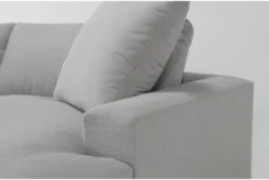 Utopia Modular 96" Oversized Double Chaise -Home Furniture 312328 grey fabric sectional detail 45