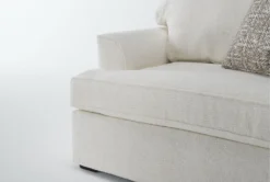 Belinha II Opal 2 Piece Chair & Storage Ottoman Set -Home Furniture 312689 white fabric living room set detail 45