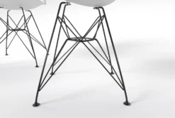 Alexa White Dining Side Chair Set Of 2 -Home Furniture 312800 white plastic dining chair detail 45