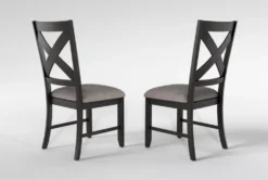 Pollie Dining Side Chair Set Of 2 -Home Furniture 312872 brown fabric dining chair back 65