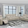 Barton Leather Power Reclining 3 Piece Sofa, Loveseat & Recliner Set