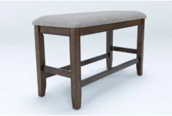 Hyland II 40" Counter Bench -Home Furniture 312992 grey wood counter height bench detail 44