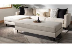 Calais Vanilla Cocktail Ottoman 9 Calais Vanilla Cocktail Ottoman -Home Furniture 313093 white fabric cocktail ottoman room 70