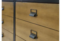 Emory Black 80" Tv Stand -Home Furniture 313284 black wood media console detail 46