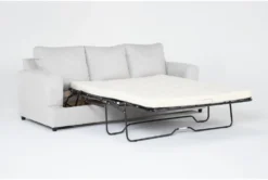 Mialni II 96" Queen Sleeper Sofa -Home Furniture 313349 grey fabric sleeper side 19
