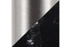 Kate Black Marble, Nickle And Glass Side Table -Home Furniture 313741 silver metal chairside table material 76