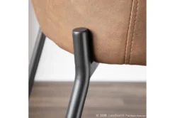 Dan Espresso Faux Leather Counter Stool Set Of 2 -Home Furniture 314299 brown faux leather counter height stool detail 46