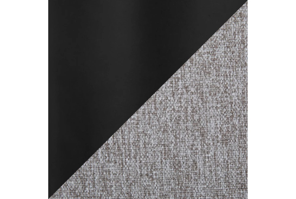 Ian Grey Fabric High Back Black Steel Barstool Set Of 2 5 Ian Grey Fabric High Back Black Steel Barstool Set Of 2 - Image 5