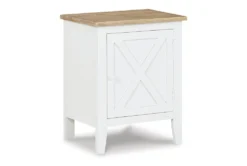 Selburg White/Brown Accent Cabinet
