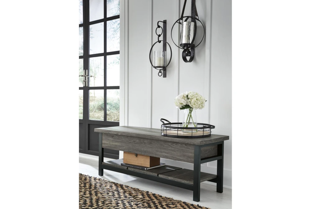 Rhyder Brown Storage Bench 6 Rhyder Brown Storage Bench - Image 6