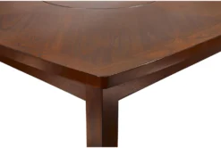 Ion 58" Counter Table With Lazy Susan -Home Furniture 315395 brown wood counter height table detail 44