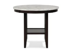 Leslie 46" Faux Marble Round Counter Table