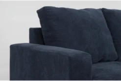 Bonaterra Midnight Blue 97" Queen Sleeper Sofa -Home Furniture 315425 blue fabric sleeper detail 46