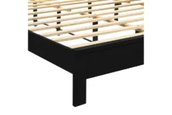 Leo Black King Platform Bed -Home Furniture 315520 black wood bed base 67