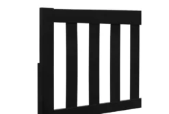 Leo Black King Platform Bed -Home Furniture 315520 black wood bed detail 44