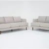 Marques Cobblestone 2 Piece Sofa & Loveseat Set