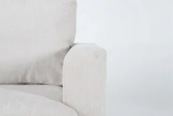 Basil Porcelain 98" 3 Piece Sectional & Ottoman -Home Furniture 316258 beige fabric living room set detail 45