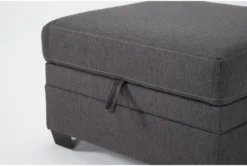 Solimar Graphite Storage Ottoman 10 Solimar Graphite Storage Ottoman -Home Furniture 316326 grey fabric ottoman detail 45