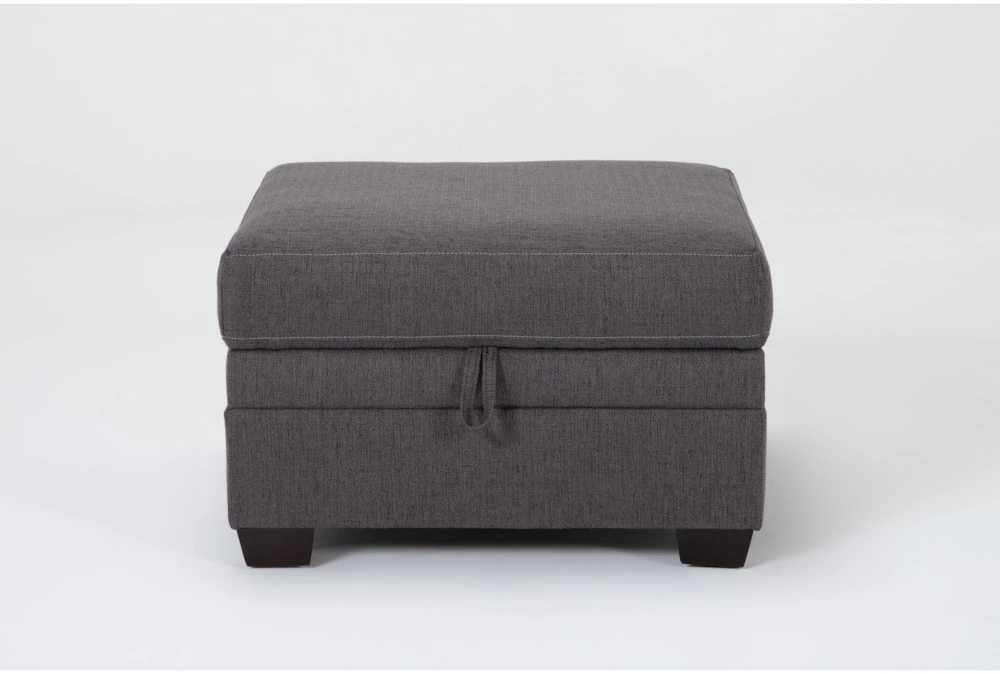 Solimar Graphite Storage Ottoman 2 Solimar Graphite Storage Ottoman - Image 2