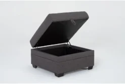Solimar Graphite Storage Ottoman 8 Solimar Graphite Storage Ottoman -Home Furniture 316326 grey fabric ottoman side 18