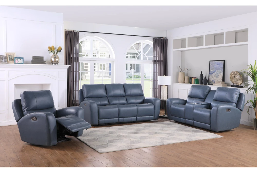 Hawkins Leather 3 Piece Reclining Living Room Set 2 Hawkins Leather 3 Piece Reclining Living Room Set - Image 2