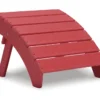 Verbena Red Outdoor Adirondack Chair Ottoman