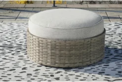 Pacific Toffee Outdoor Round Ottoman -Home Furniture 317019 room 85